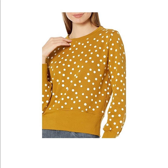 Madewell Tops - NWT💥 Madewell Bastille Sweatshirt in Polka Dot💥